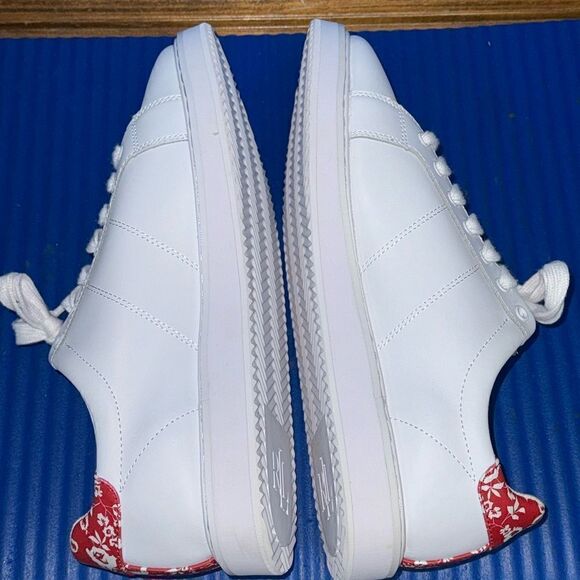 Size 11- Women’s Ralph Lauren Angeline II Leather Floral Sneakers NEW 🌹 - Picture 6 of 8